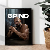 andrew tate top g Grind in the Dark - wall art